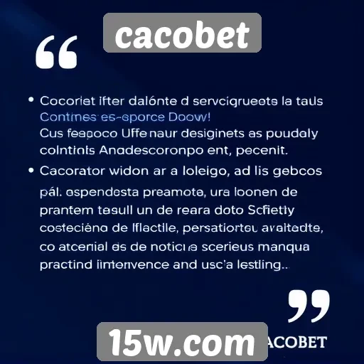 Avaliações de usuários sobre a experiência na Cacobet